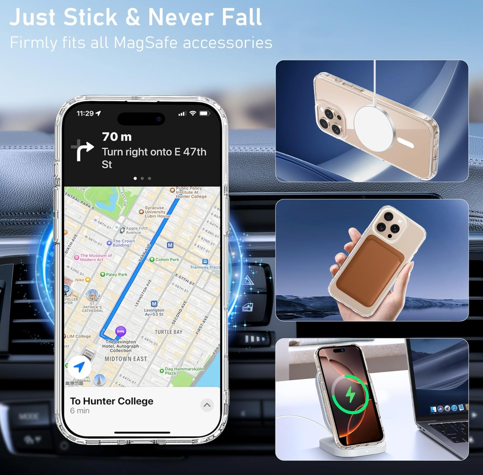 iPhone 16 / 16 Plus / 16 Pro & 16 Pro Max / 16E Magsafe Silikon Hülle mit KameraSchutz Transparent Schutzhülle