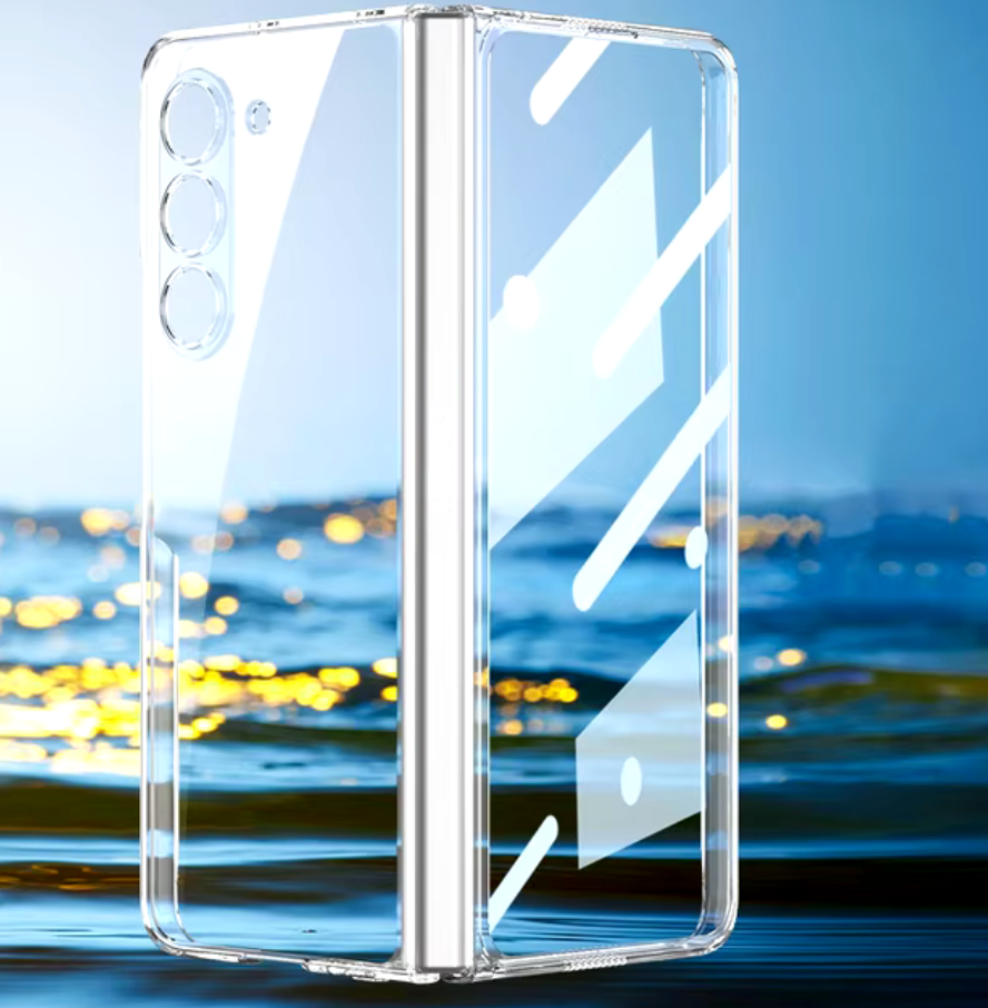 Samsung Galaxy Z Fold 5 SchutzHülle , Abdeckrahmen hart transparent
