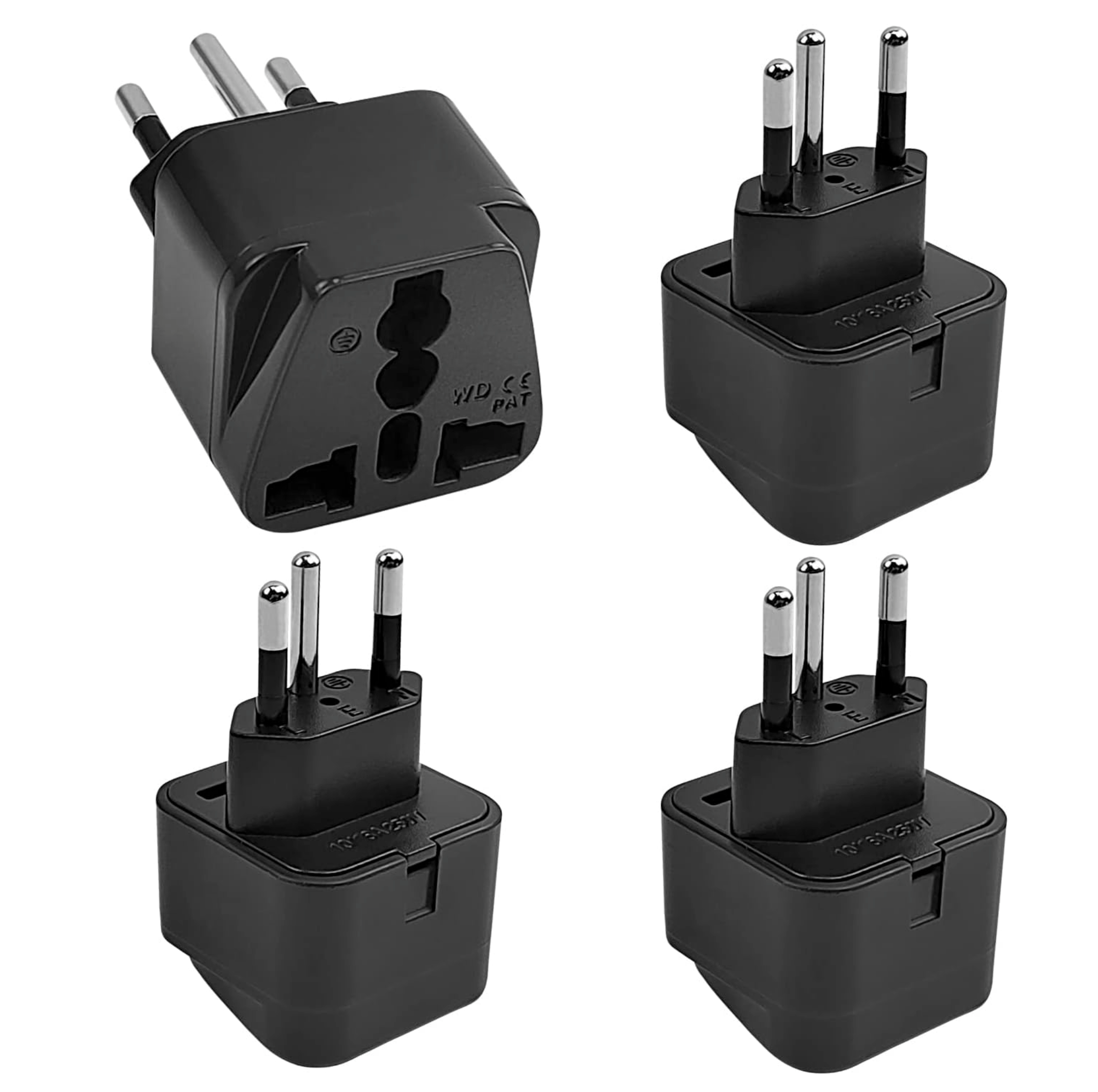 Travel Adapter Typ-J Reisestecker, EU/UK/IT auf Schweiz Adapter Steckdose, Universal Stecker auf Travel Adapter Schweiz, Schweiz Steckdosenadapter