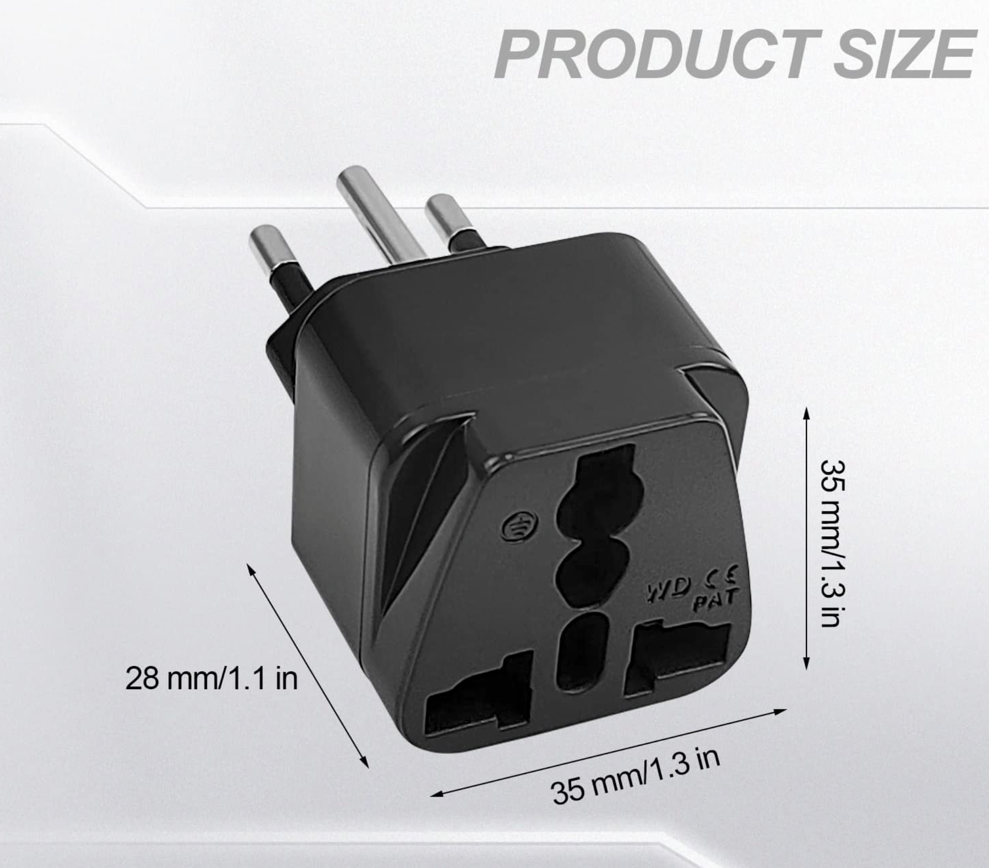 Travel Adapter Typ-J Reisestecker, EU/UK/IT auf Schweiz Adapter Steckdose, Universal Stecker auf Travel Adapter Schweiz, Schweiz Steckdosenadapter