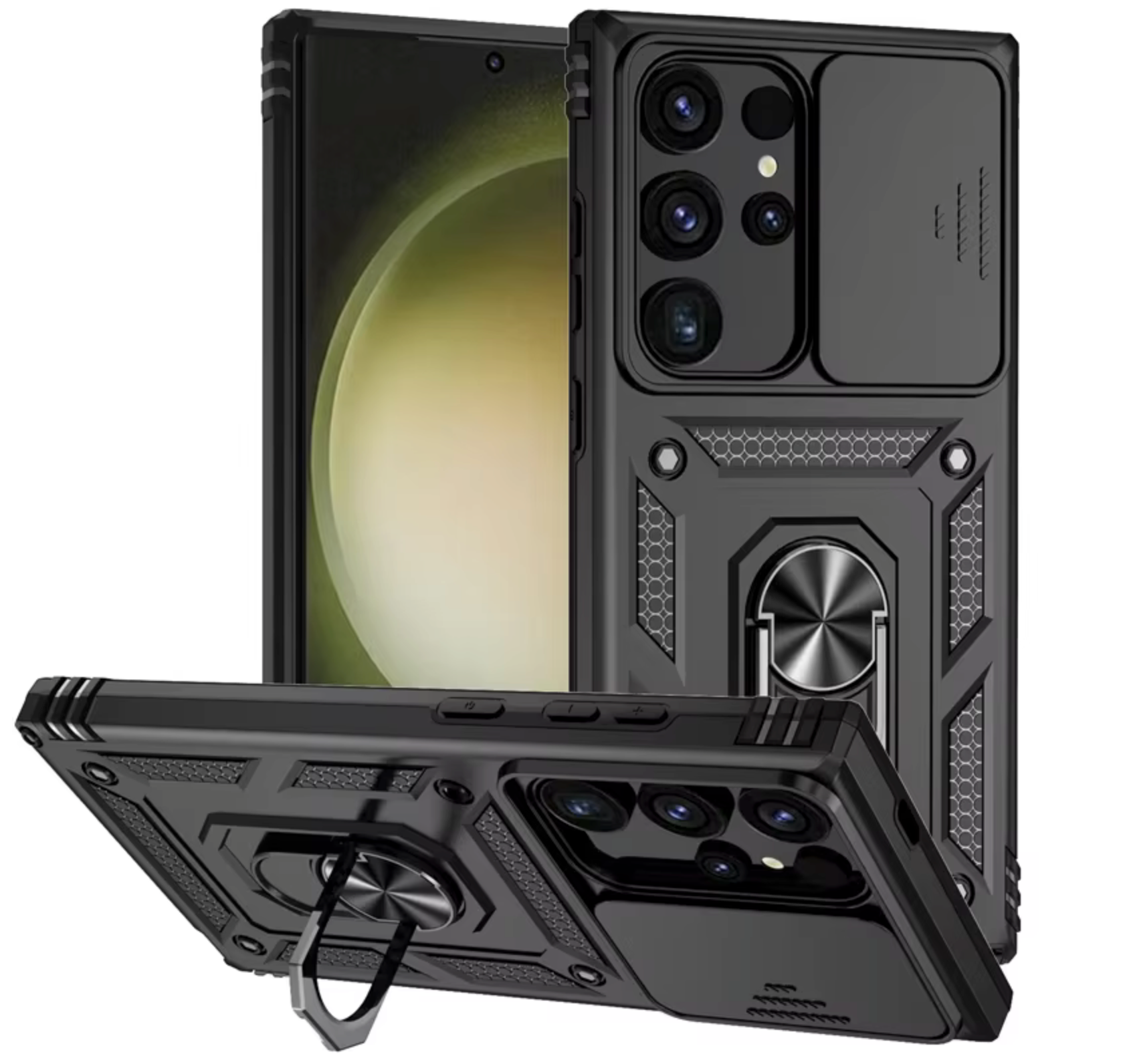 Schieben Sie die Hülle der Kameralinse für Samsung Galaxy S24 / S24 Plus & S24 Ultra / S24 FE