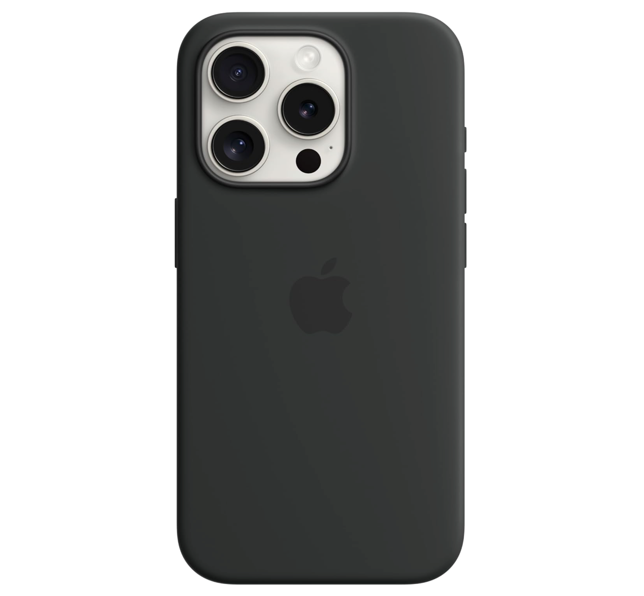 Coque en silicone pour iPhone 15/15 Plus/15 Pro et 15 Pro Max avec MagSafe, protection