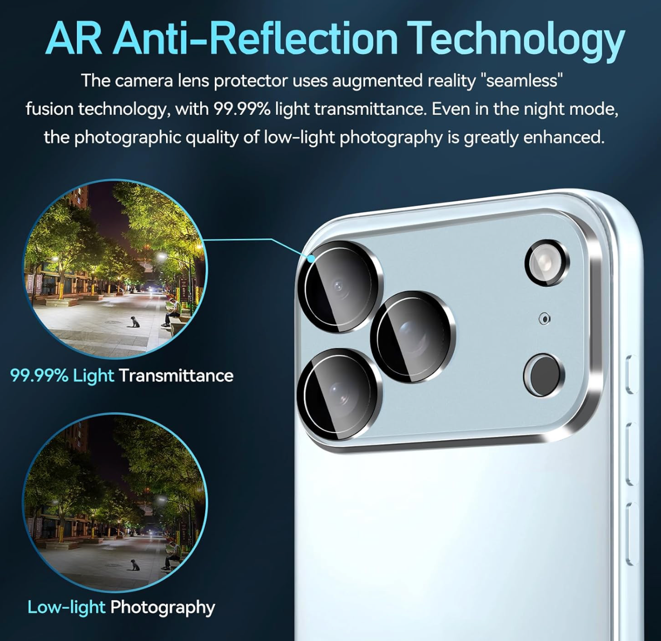 iPhone 17 / 17 Air / 17 Pro & 17 Pro Max Kamera Objektiv Protector Vollschutz Panzer Glas