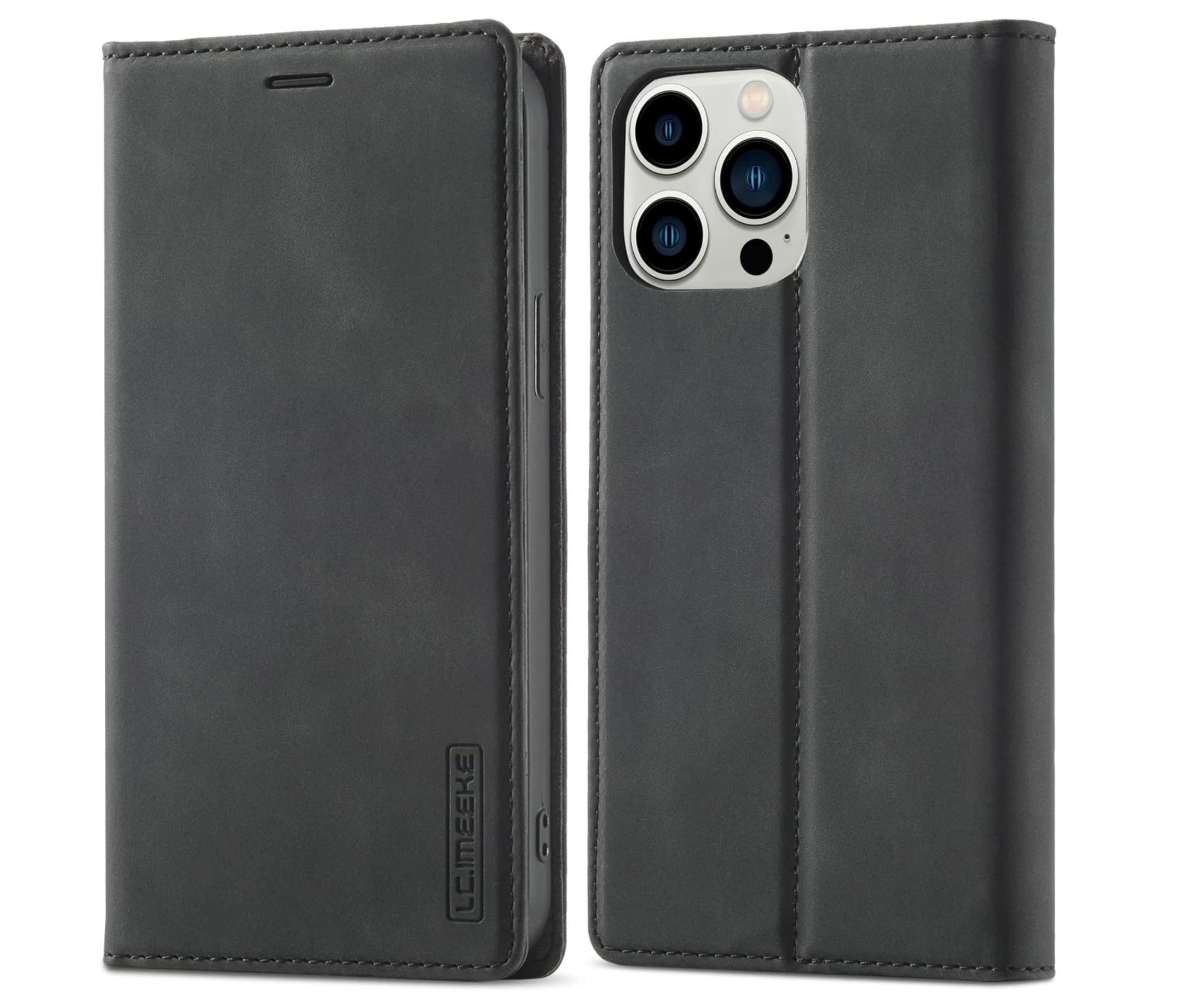 iPhone 15 / 15 Plus / 15 Pro & 15 Pro Max LC.IMEEKE Leder Tasche Flip Wallet Etui mit Kartenfächern