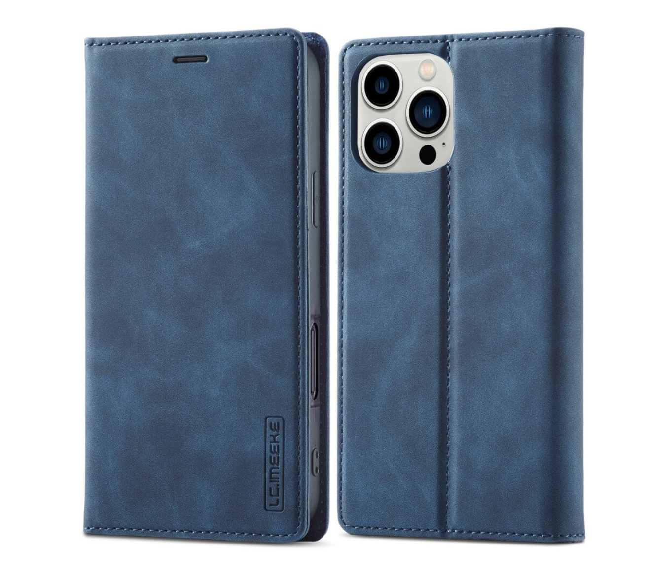 iPhone 16 / 16 Plus / 16 Pro & 16 Pro Max LC.IMEEKE Leder Tasche Flip Wallet Etui mit Kartenfächern
