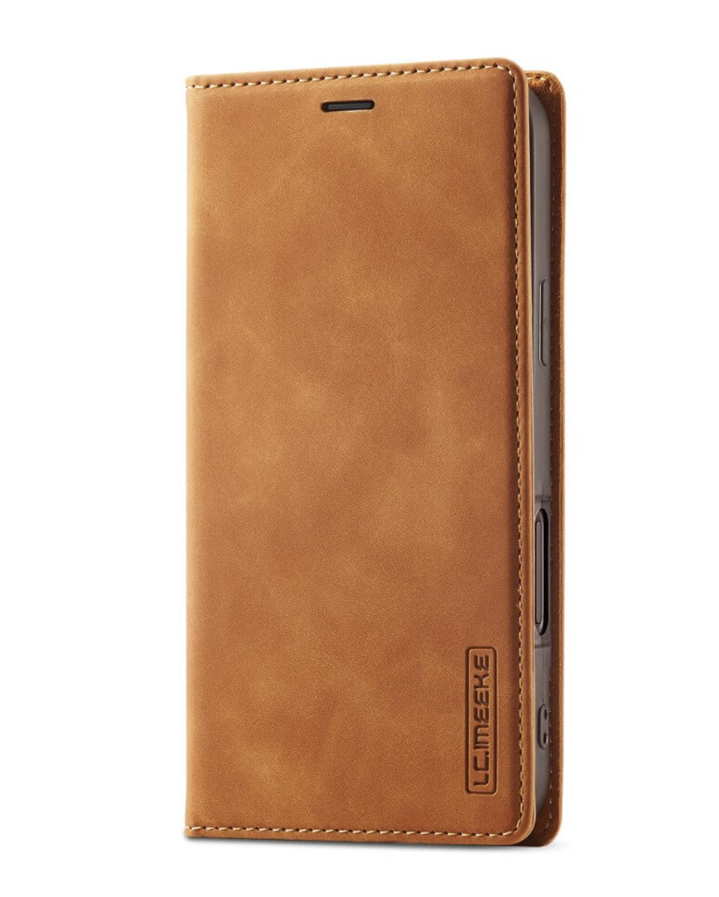 iPhone 16 / 16 Plus / 16 Pro & 16 Pro Max Étui portefeuille à rabat en cuir avec pochettes pour cartes