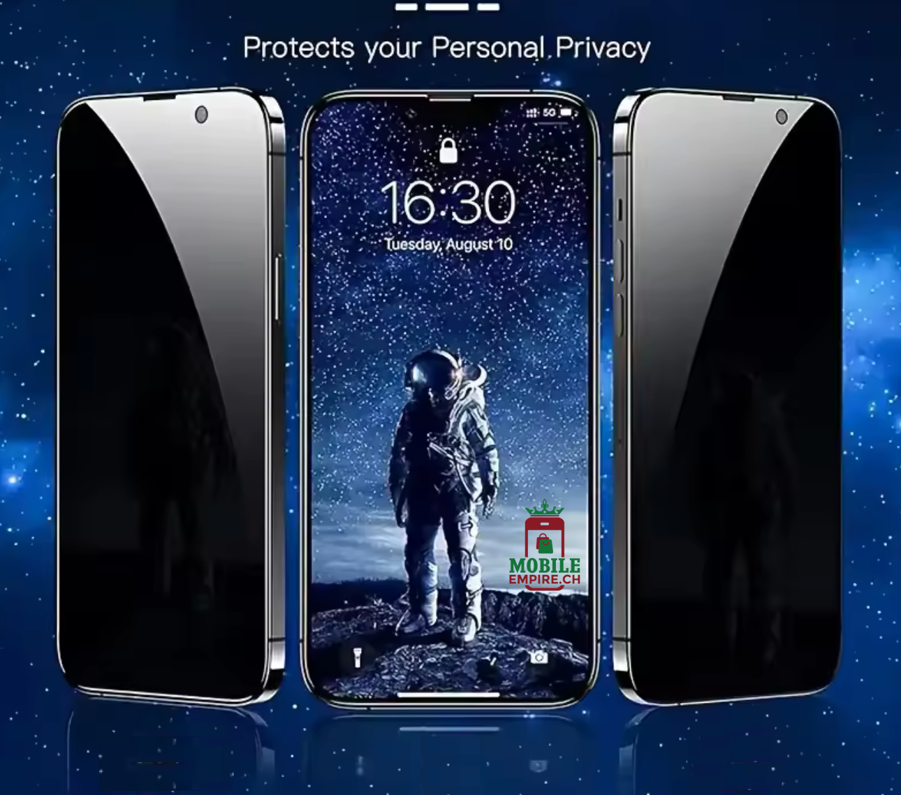 iPhone 14 / 14 Plus / iPhone 14 Pro & 14 Pro Max Anti Spy 9H Härte Bruchsicher Panzerglas / Privacy