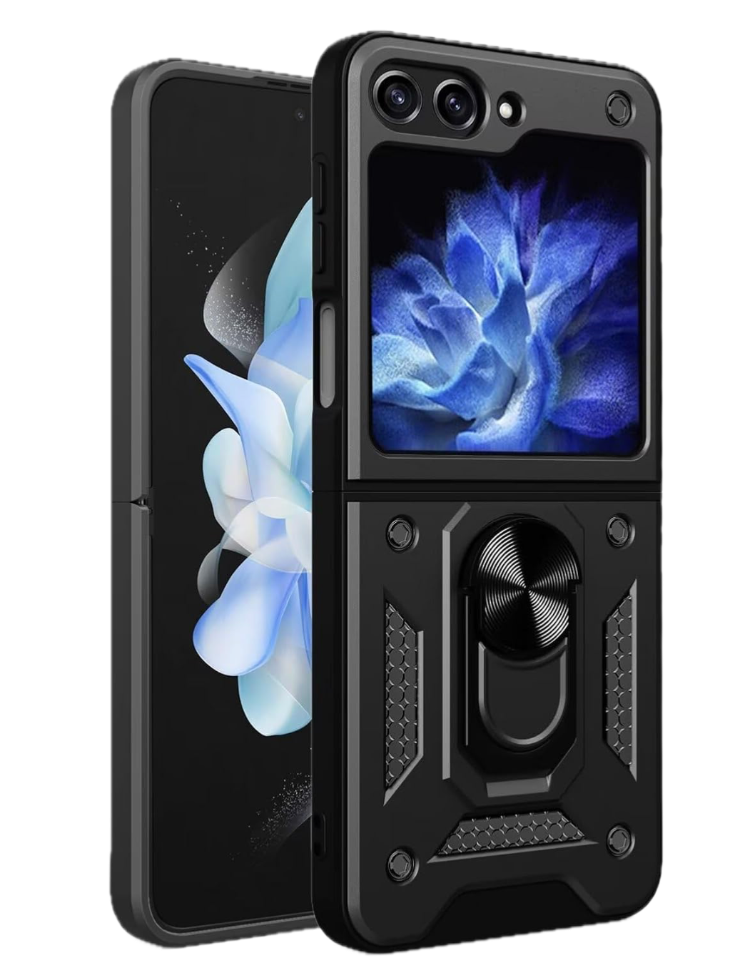 Samsung Z Flip 6 5G Handyhülle Schutzhülle ,Ring Ständer Abdeckung