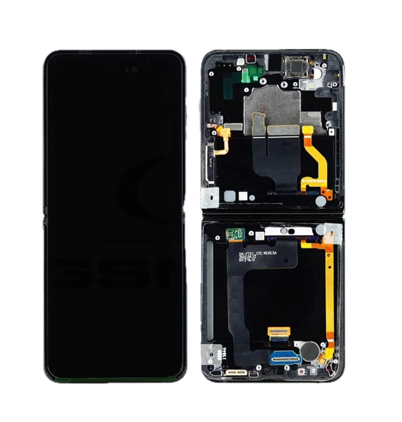 Samsung Galaxy Z Flip 4 Display Bildschirm / Frontscheibe / Digitizer - Schwarz