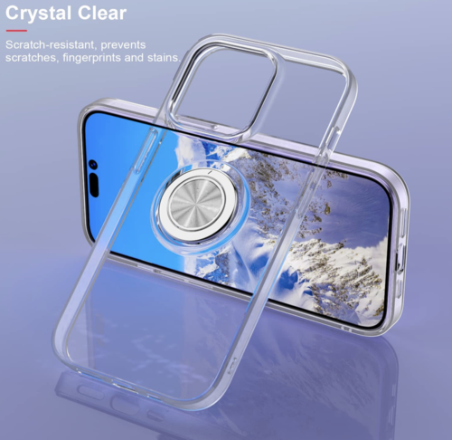 iPhone 14 / 14 Plus /14 Pro & 14 Pro max Magnetischer Kickstand Haltering Schutzhülle Transparent