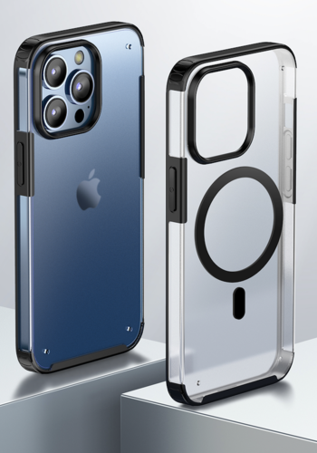 iPhone 14 / 14 Plus / 14 Pro & 14 Pro Max stossfester militaire Standardschutz Mat - Noir
