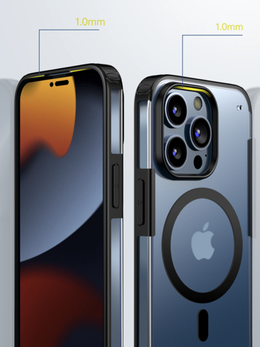 iPhone 14 / 14 Plus / 14 Pro & 14 Pro Max stossfester militaire Standardschutz Mat - Noir