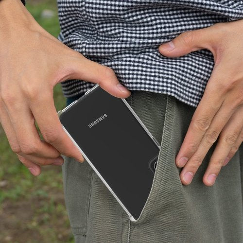 Samsung Galaxy S22 Modell Hülle Case, Transparent Harte Rückseite , Weiche TPU-Kanten Handy hülle