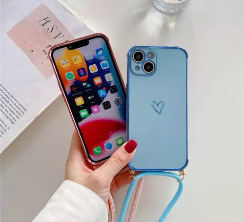 iPhone 13 Series Handy kette Necklace Hülle mit Handy hülle für zum Umhängen 150cm