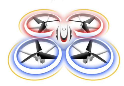 Drohne für Kinder Bunte LED-Leuchtende Nacht RC S123