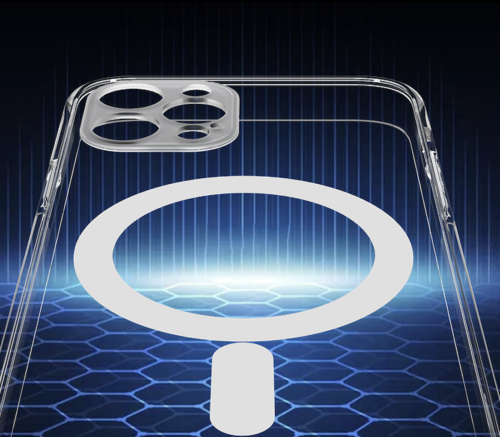 iPhone14 / 14 Plus / 14 Pro & 14 Pro Max Magsafe Silicone Coque avec KameraSchutz Transparent Schutzhülle
