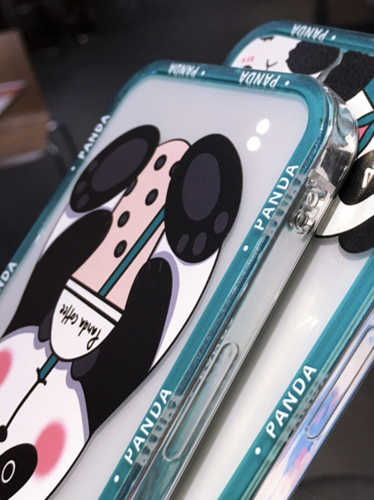iPhone 13 Series Shutzhülle Soft Back Cover Handy hülle cute Lovely Panda Bear Design Slim Flexible