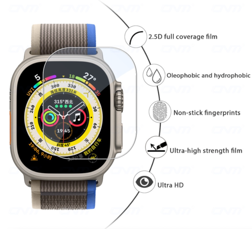 Apple Watch Ultra 49 mm / Ultra 2 / 3 Panzerglas 9h , Displayschutz
