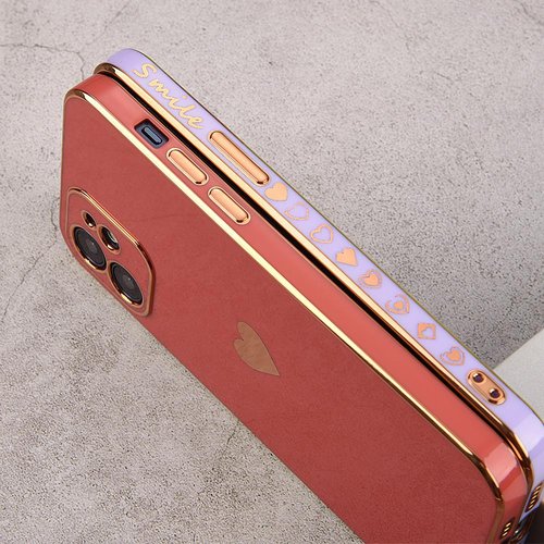 Coque iPhone 13, Niedlich Herz Mädchen Weich Silikon TPU Galvanisierte Handy coque