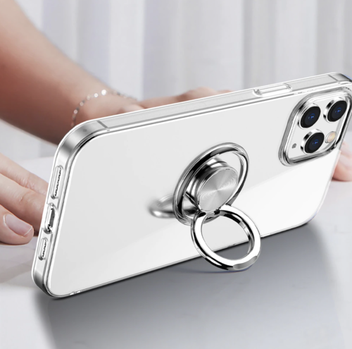 iPhone 14 / 14 Plus /14 Pro & 14 Pro max Magnetischer Kickstand Haltering Schutzhülle Transparent