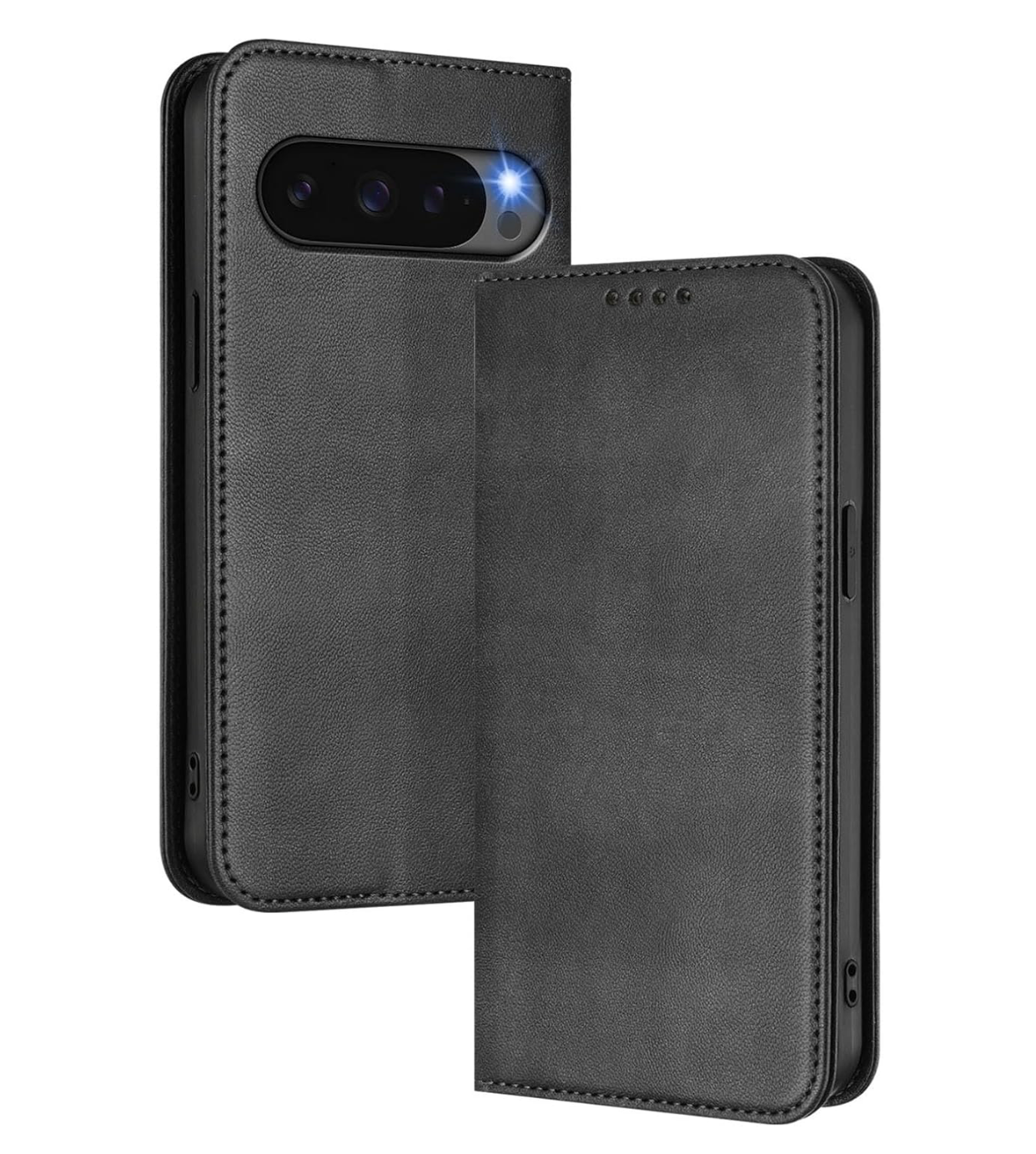 Google Pixel 10 / 10 Pro & 10 Pro XL ,Buch hülle Premium Echtes Leder Kartensteckplatz