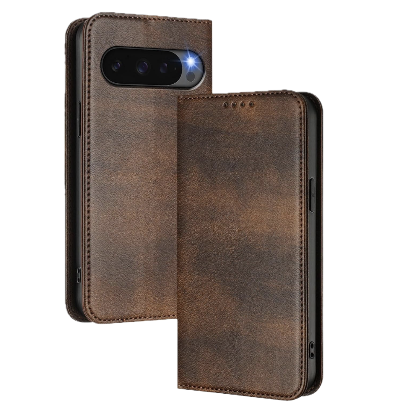 Google Pixel 10 / 10 Pro & 10 Pro XL ,Buch hülle Premium Echtes Leder Kartensteckplatz