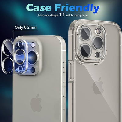 iPhone 16 / 16 Plus / 16 Pro & 16 Pro Max ,Kamera Objektiv Protector Vollschutz Panzer Glas