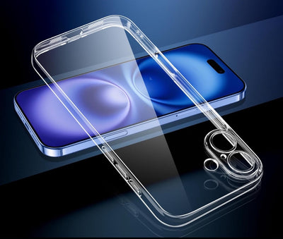 iPhone 16 / 16 Plus / 16 Pro & 16 Pro  Max / 16E  Schutzhülle ,TPU Silikonhülle Mit KameraSchutz,Transparent