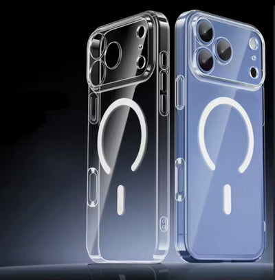 iPhone 17 / 17 Air / 17 Pro &amp; 17 Pro Max Magsafe Silicone Coque avec KameraSchutz Transparent Schutzhülle