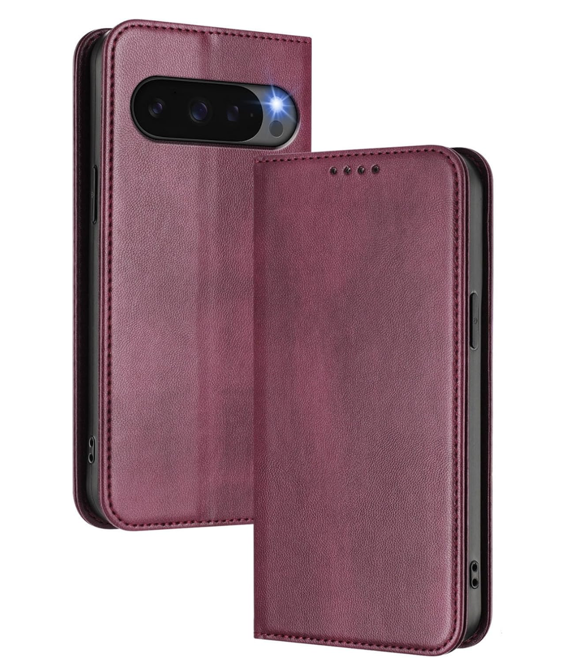 Google Pixel 10 / 10 Pro & 10 Pro XL ,Buch hülle Premium Echtes Leder Kartensteckplatz