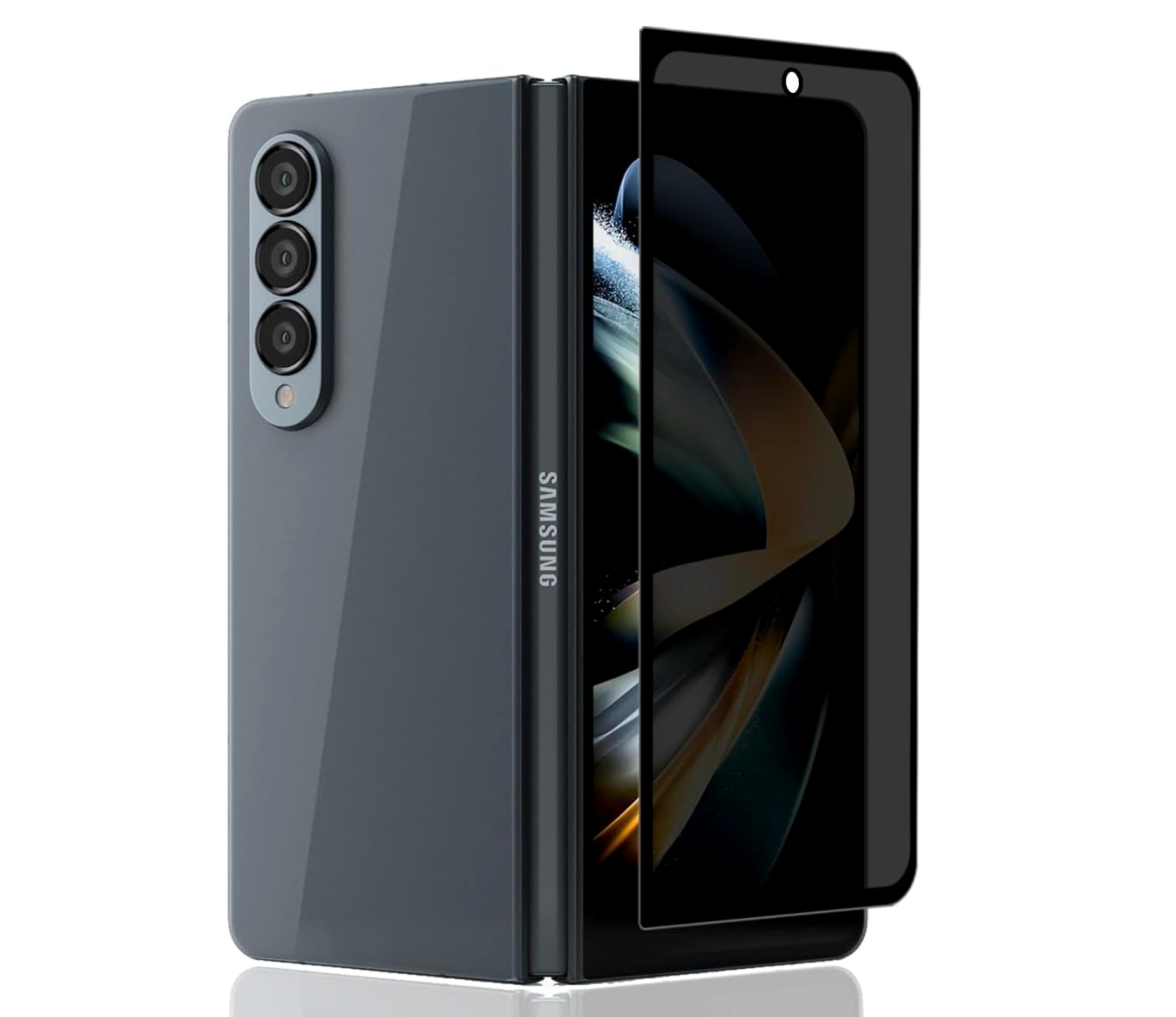 Samsung Galaxy Z Fold 4 5G  Anti Spy 9H Härte Bruchsicher Panzerglas Sichtschutz Folie