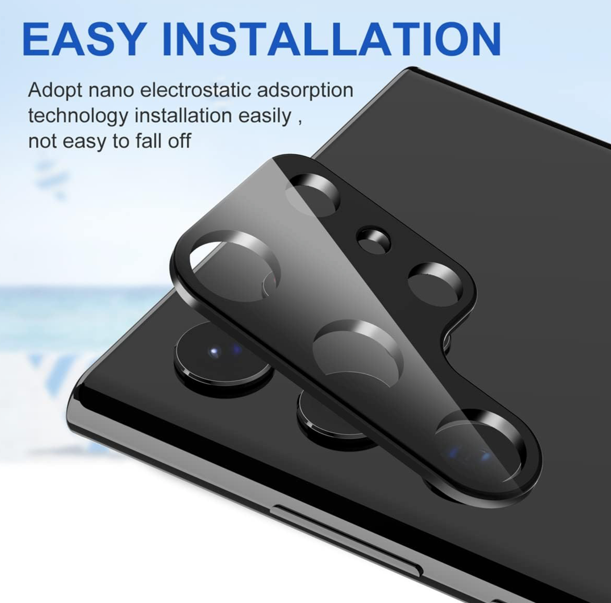 Samsung Galaxy S23 / S23 + / S23 Ultra 5G Kamera Panzerglas / Schutzglas - Schwarz