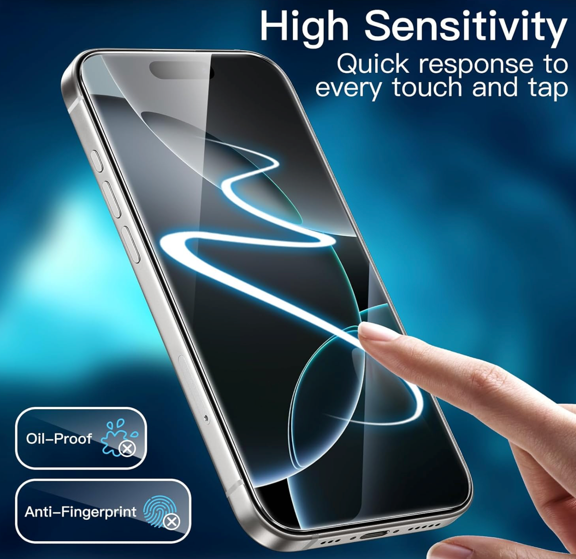 iPhone 16 / 16 Plus / 16 Pro und 16 Pro Max / 16E , Panzerglas 9H HD Displayschutz