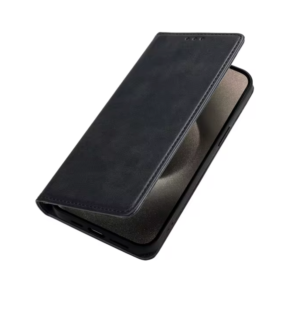 iPhone X / XR  Leder Tasche Flip Wallet Etui mit Kartenfächern