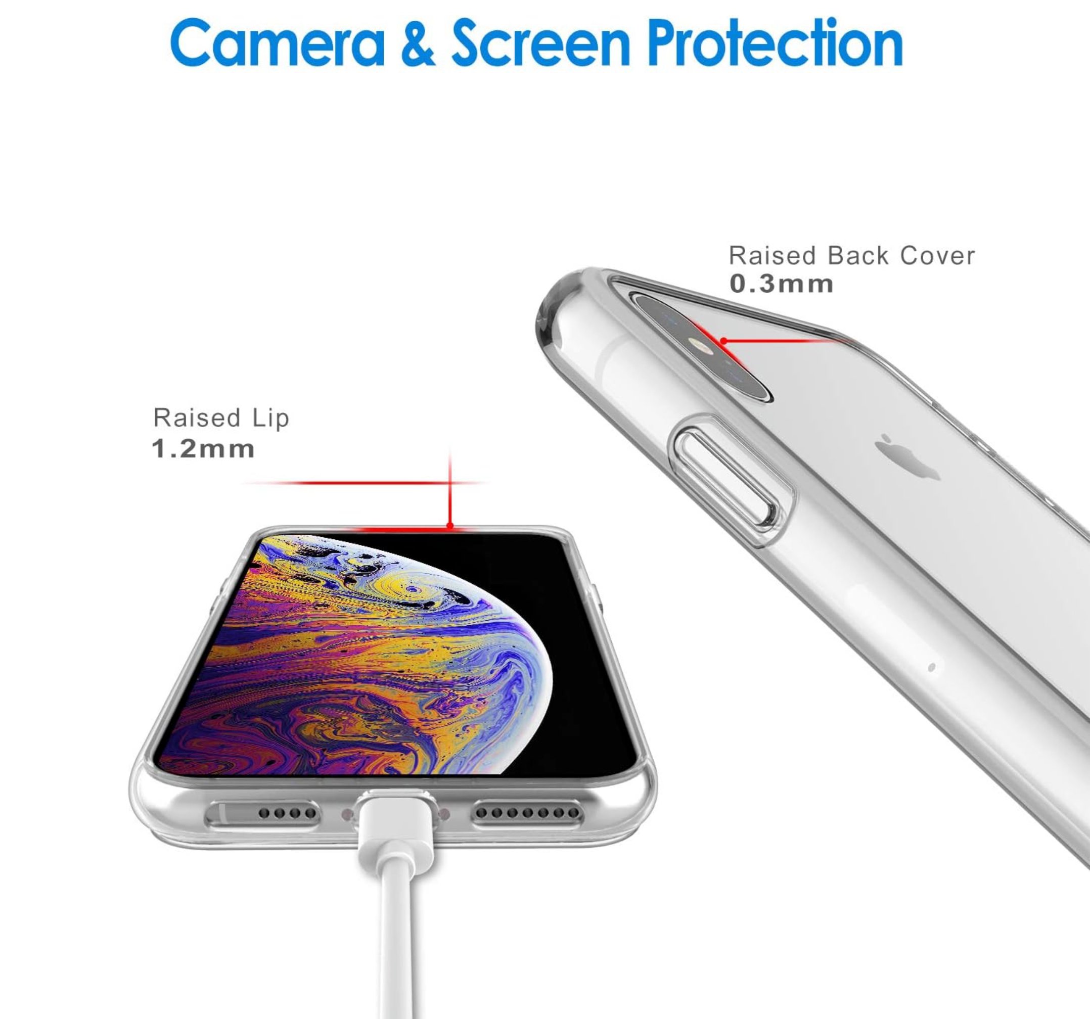 iPhone XS / XS Max Gummi Hülle - Transparent