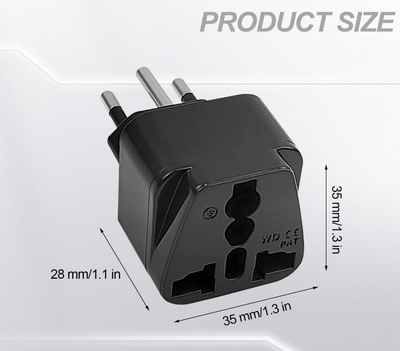 Travel Adapter Typ-J Reisestecker, EU/UK/IT auf Schweiz Adapter Steckdose, Universal Stecker auf Travel Adapter Schweiz, Schweiz Steckdosenadapter