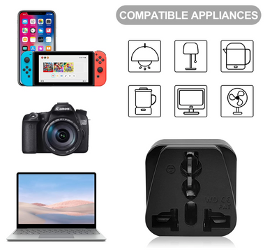Travel Adapter Typ-J Reisestecker, EU/UK/IT auf Schweiz Adapter Steckdose, Universal Stecker auf Travel Adapter Schweiz, Schweiz Steckdosenadapter