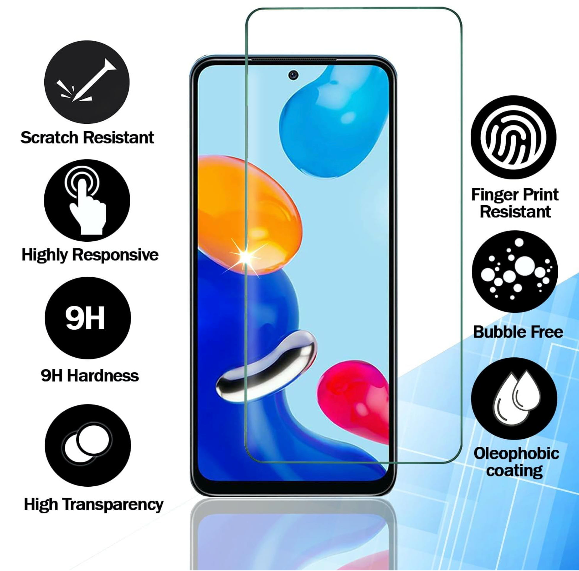 Samsung Galaxy A50 4G, kratzfrei, 9H Härte, HD Displayschutz , Panzerglas 0,33 mm Ultra Klar