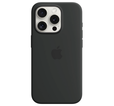 Coque en silicone pour iPhone 15/15 Plus/15 Pro et 15 Pro Max avec MagSafe, protection