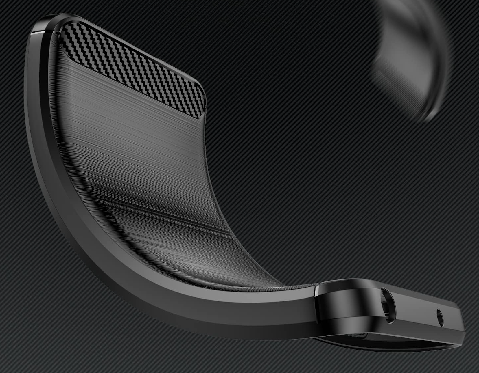 Google Pixel 8 / 8a & 8 Pro, Schutzhülle Carbon Look Hülle Abdeckung Flexibel in Schwarz