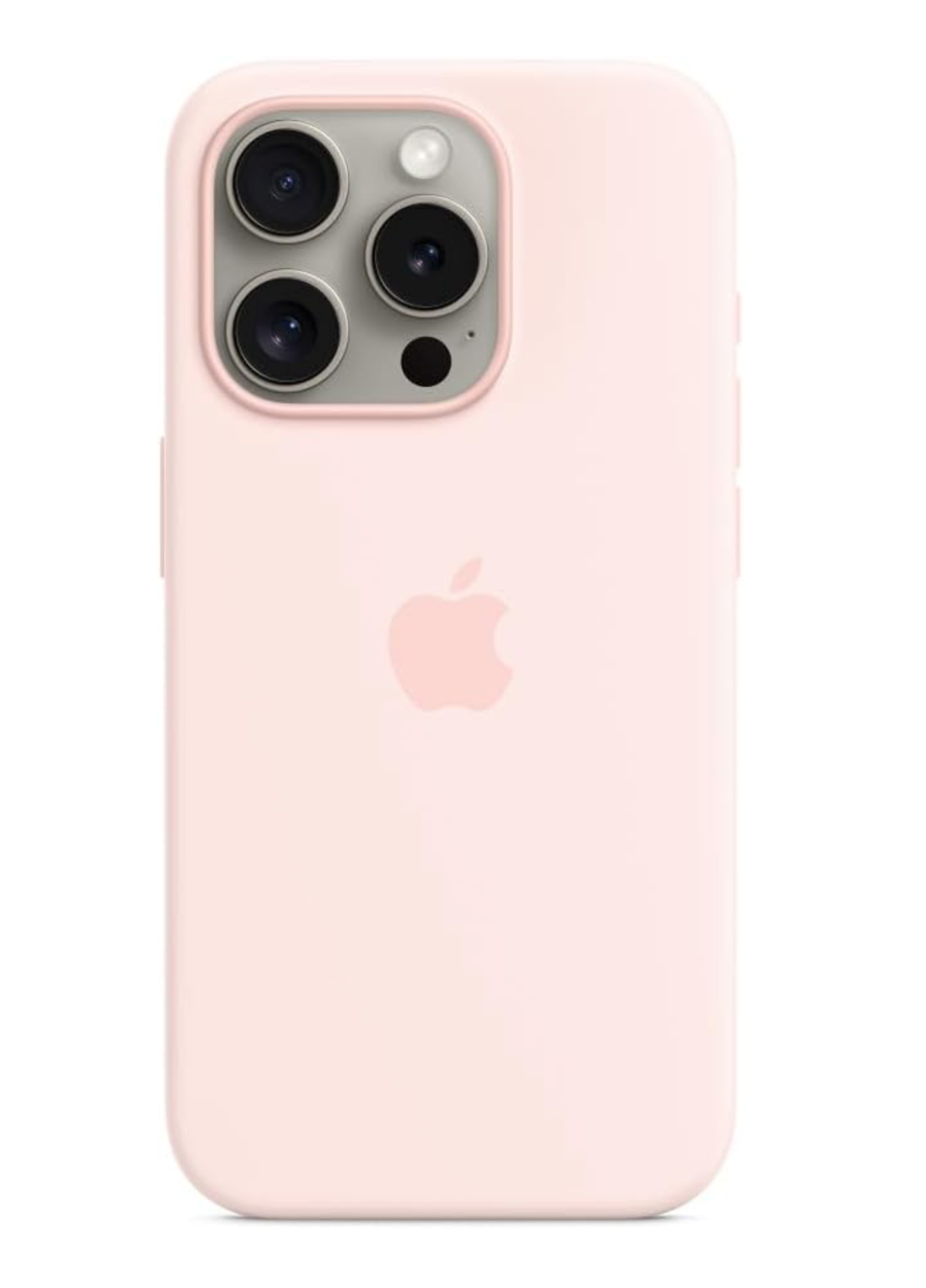 Coque en silicone pour iPhone 15/15 Plus/15 Pro et 15 Pro Max avec MagSafe, protection