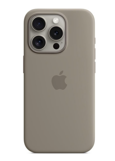 Coque en silicone pour iPhone 15/15 Plus/15 Pro et 15 Pro Max avec MagSafe, protection