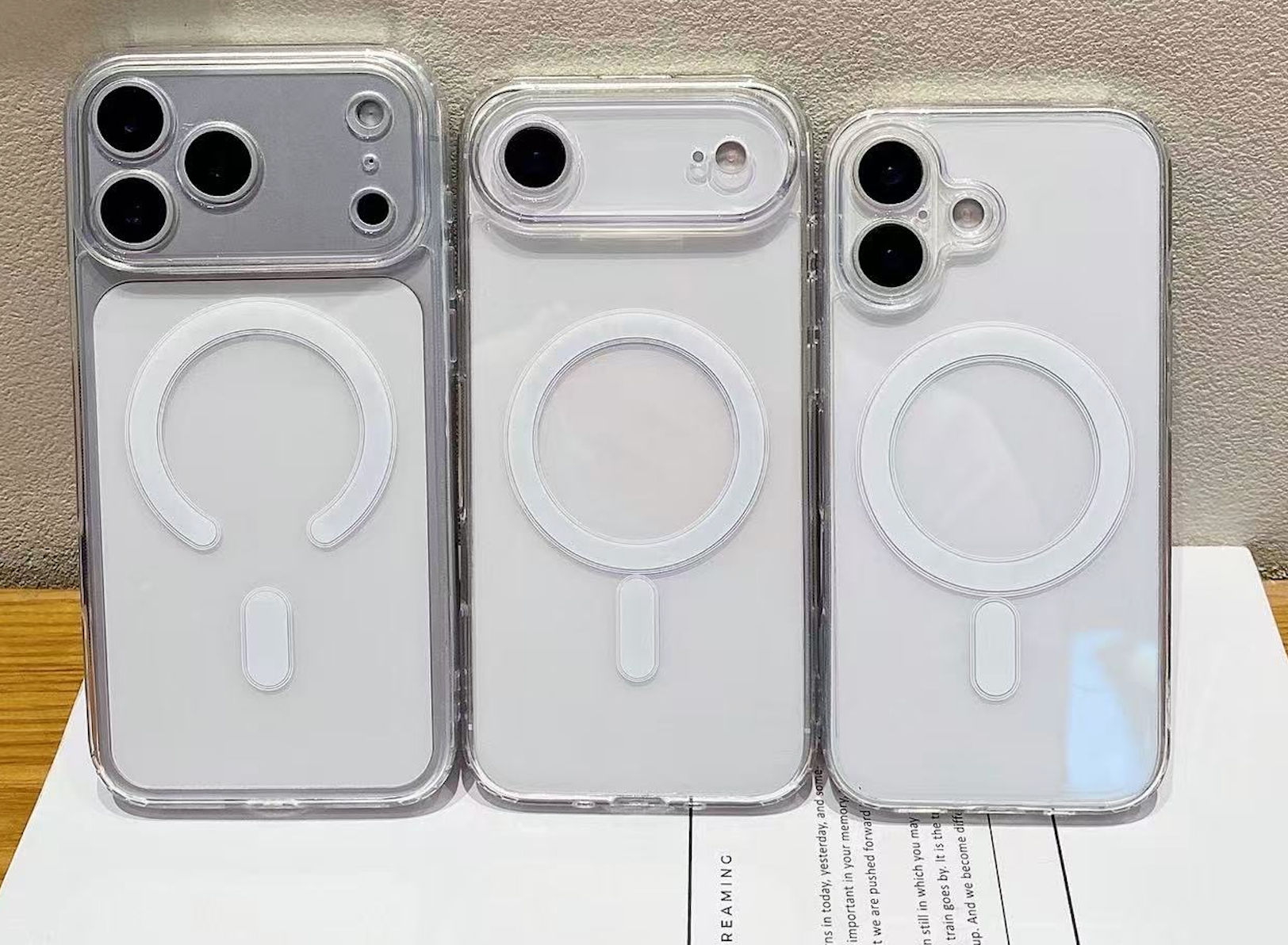 iPhone 17 / 17 Air / 17 Pro &amp; 17 Pro Max Magsafe Silicone Coque avec KameraSchutz Transparent Schutzhülle