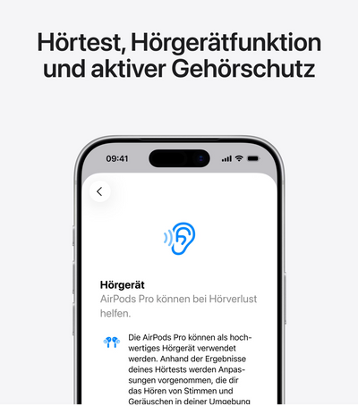 Apple AirPods Pro 3.Gen mit MagSafe Aktive Geräuschunterdrückung, 8 h, Kabellos - Neu
