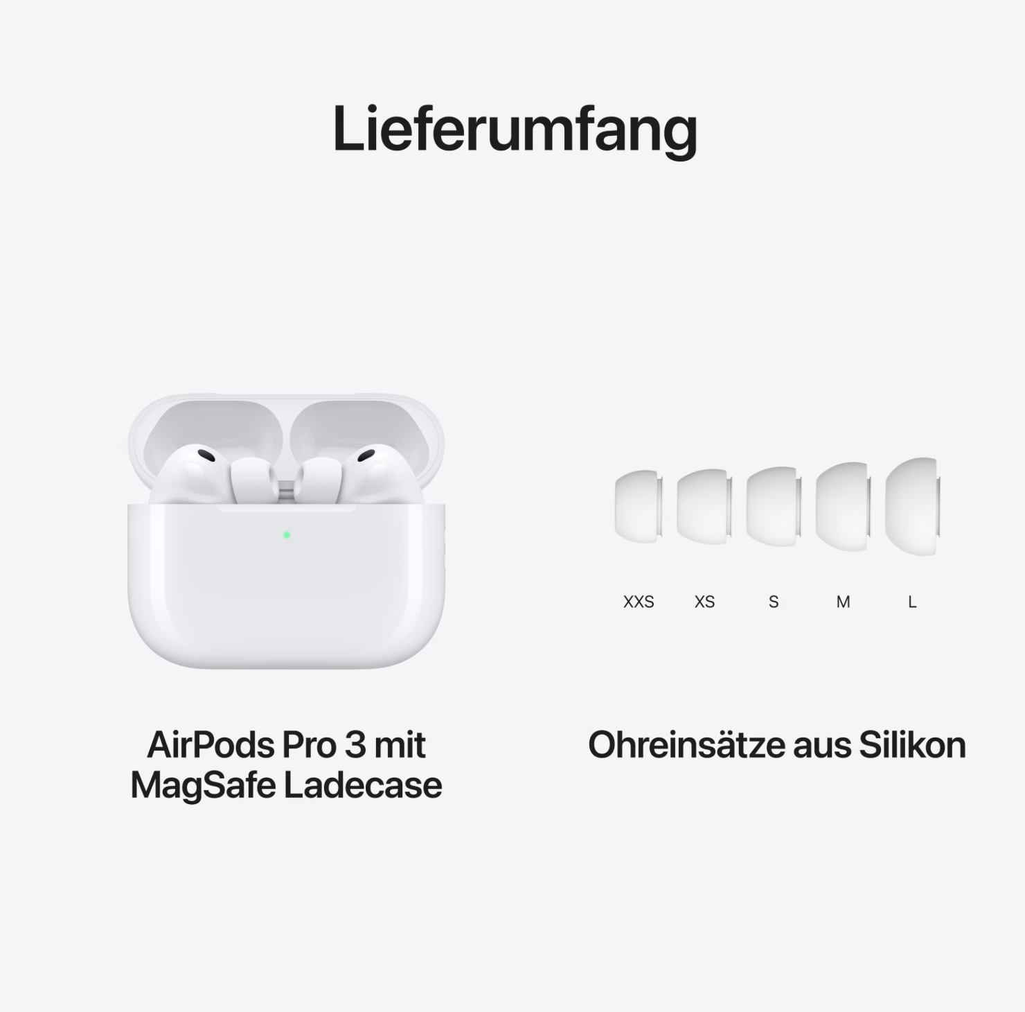 Apple AirPods Pro 3.Gen mit MagSafe Aktive Geräuschunterdrückung, 8 h, Kabellos - Neu