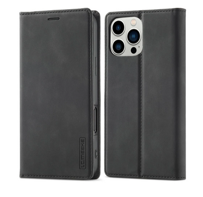 iPhone 16 / 16 Plus / 16 Pro & 16 Pro Max  LC.IMEEKE Leder Tasche Flip Wallet Etui mit Kartenfächern