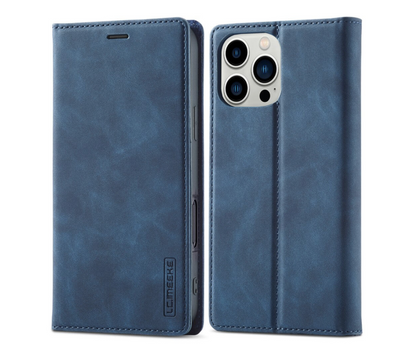 iPhone 16 / 16 Plus / 16 Pro & 16 Pro Max  LC.IMEEKE Leder Tasche Flip Wallet Etui mit Kartenfächern