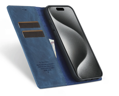 iPhone 16 / 16 Plus / 16 Pro & 16 Pro Max  LC.IMEEKE Leder Tasche Flip Wallet Etui mit Kartenfächern