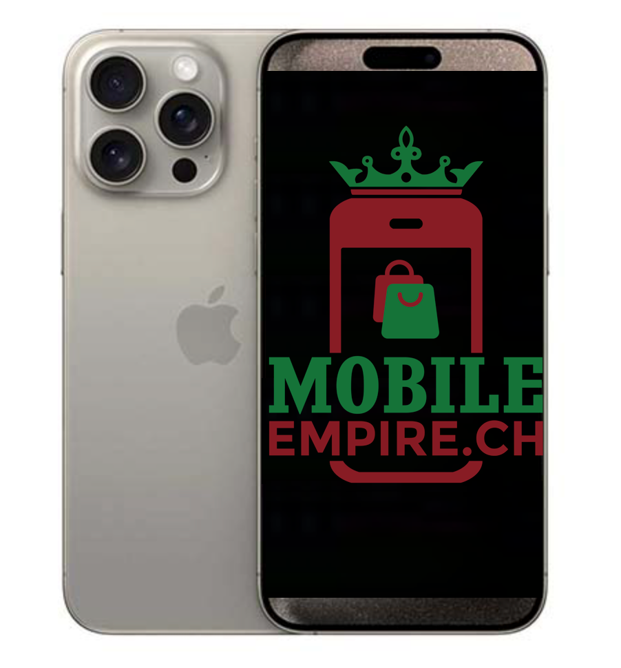 APPLE iPhone 15 Pro Max 256 GB, Natural Titanium, 6.70", SIM + eSIM, 5G - Refurbished