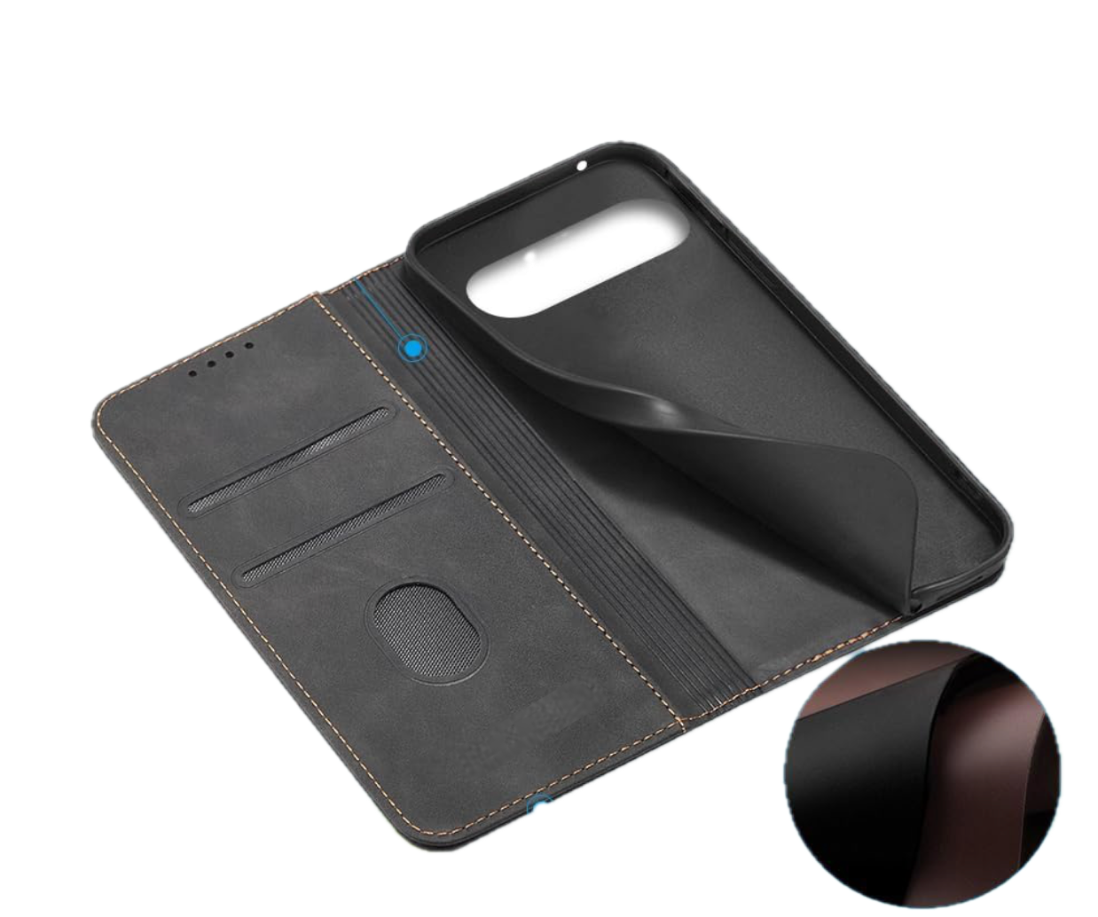 Google Pixel 8 / 8a & 8 Pro Buch hülle Premium Echtes Leder Kartensteckplatz